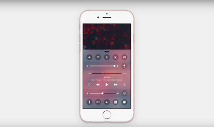 iOS 10 video koncept, integron 3D Touch në Qendrën e Kontrollit
