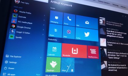 Një mënyrë e shpejtë për të shtuar një kolonë ne Start Menu-në e Windows 10