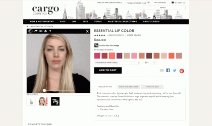 Platforma Cake AR vendos makeup virtual në fytyrën tuaj në kohë reale