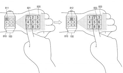 Samsung patenton një “smartwatch” e cila projekton imazhe në dorë