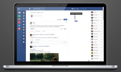 Flatbook i jep një pamje krejtësisht të re Facebook-ut në desktop