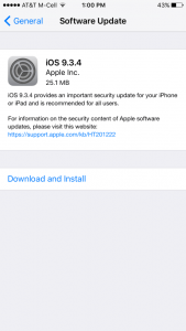 iOS 9.3.4
