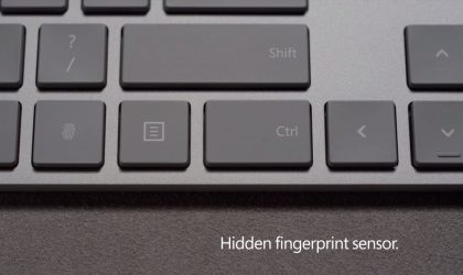 “Modern Keyboard” nga Microsoft vjen me një skaner shenjash gishtash